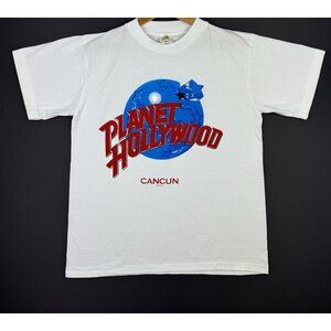 Vintage 90s Planey Hollywood Cancun Mexico Promo Restaurant Food Snack Large